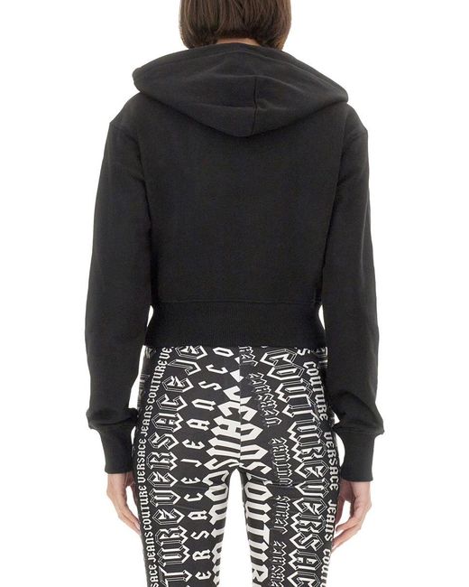 Versace Jeans Couture Black Sweatshirt With Logo