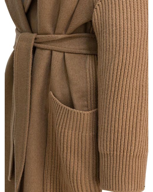 Max Mara Natural Camel Long Coat Jackets And Coats