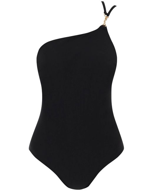 One Shoule Nwimsuit con Tory Burch de color Black