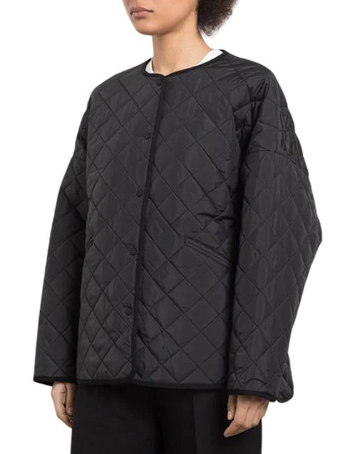 Totême  Black Giacca Trapuntata