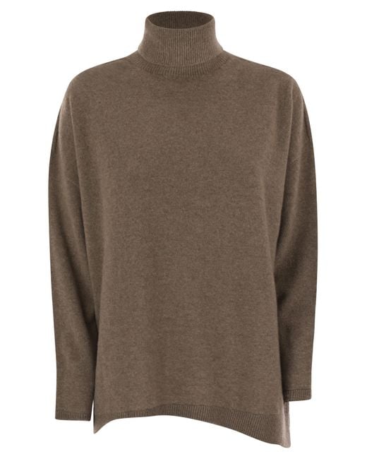 Vanisé Brown Giuly Maxi Cashmere Turtleneck