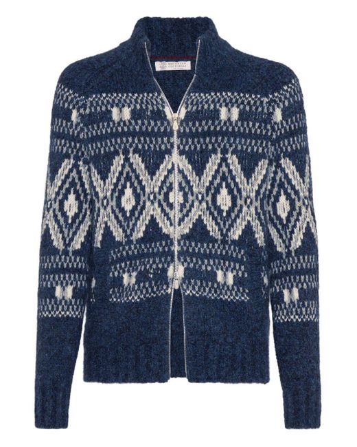 Cardigans Brunello Cucinelli de hombre de color Blue