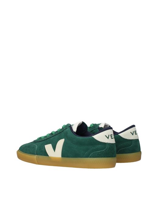 Veja Green Suede Sneakers
