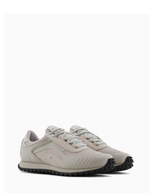 Emporio Armani White Flache Schuhe