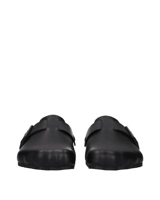Balenciaga Black Sandals And Clogs Sunday Leather