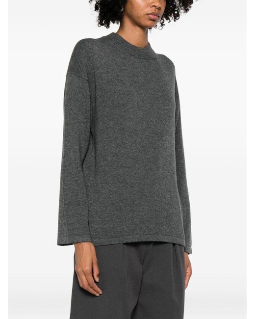 Max Mara Gray Crew Neck Sweater
