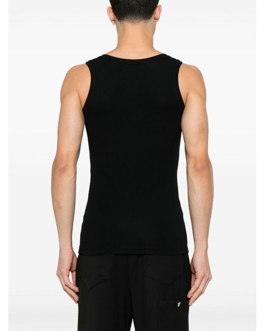 McQueen Black Alexander Mc Queen Skull Cotton Top