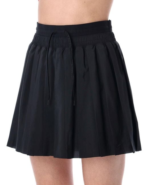 Nike Black Club Rules Pleated Mini Skirt