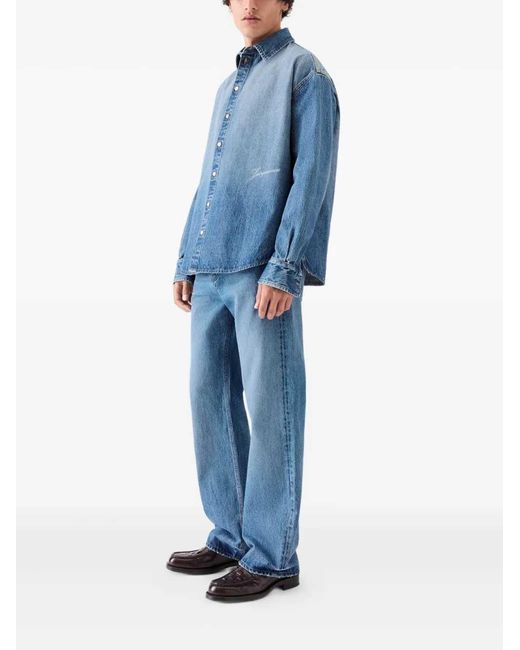 Jacquemus 'la Chemise De Nîmes Simon'-shirt in het Blue voor heren