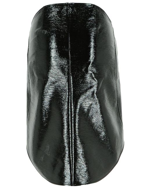 Courreges Black Cotton Blend Skirt