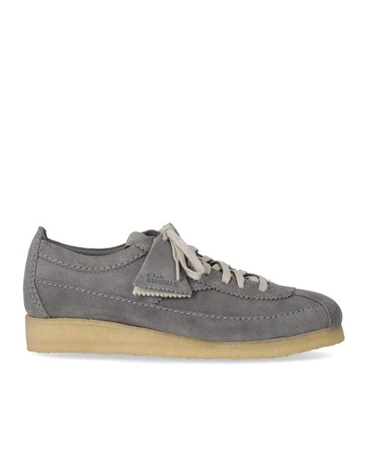 Clarks Wallabee Tor Grey Sneaker in Gray für Herren