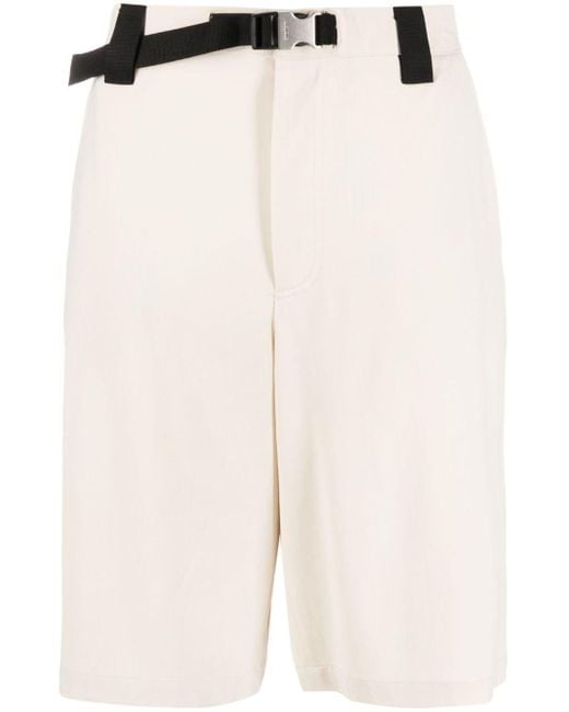Jacquemus Shorts aus twill mit gürtel in White für Herren