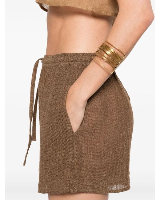 LeKasha Brown Linen Short