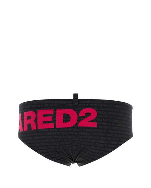 DSquared² Pink Stretch Nylon Swimming Brief