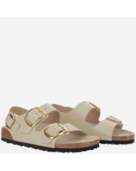 Birkenstock Natural Milan Big Buckle Sandals