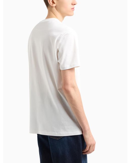 Armani intercambia camisetas y polos beige ARMANI EXCHANGE de hombre de color White