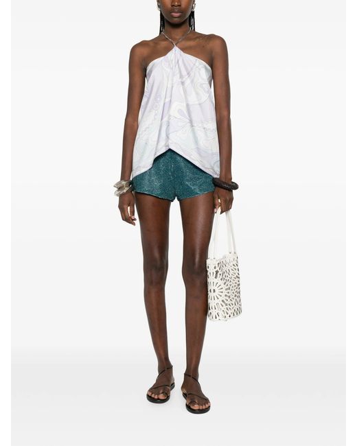 Oseree Brown Lumière Shimmer Shorts