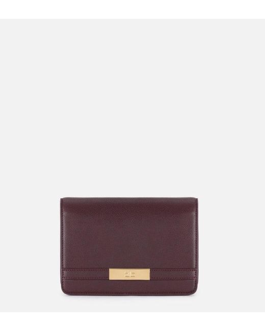 Elisabetta Franchi Purple Schultergurt mit Groumette -Kette
