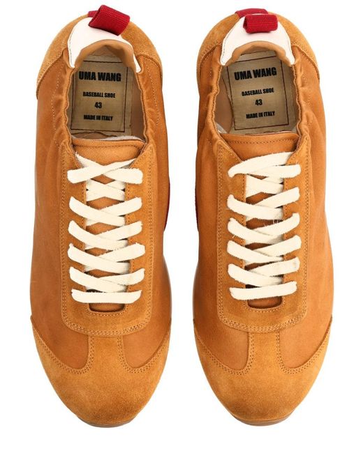 Uma Wang Brown Leather Sneaker for men
