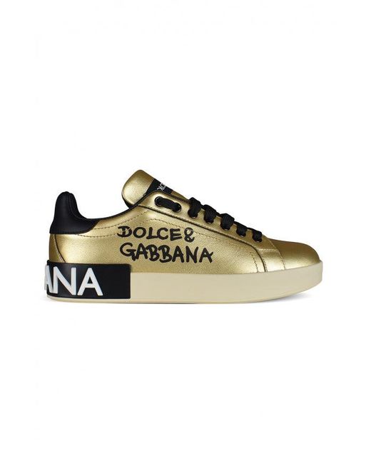 Dolce & Gabbana Sneakers Portofino in het Metallic