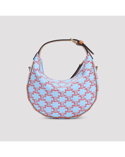 Céline Blue Mini Shoulder Bag With Trendy Design