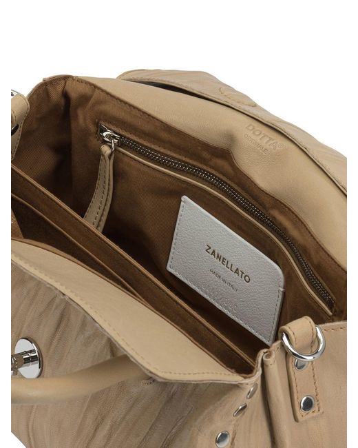 Zanellato Natural "Dotta Pleated" Hand Bag