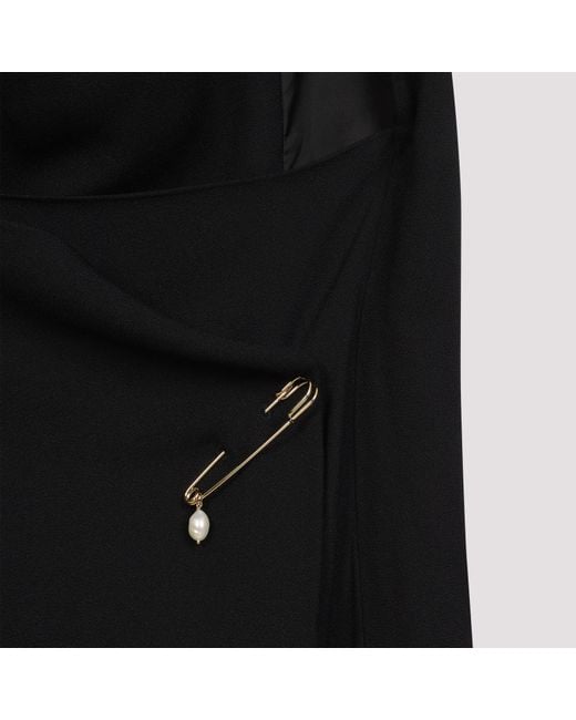 Carven Black Dr201 Long Dress