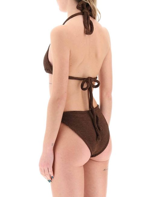 Hunza G Tammy Bikini Ingesteld Voor in het Brown