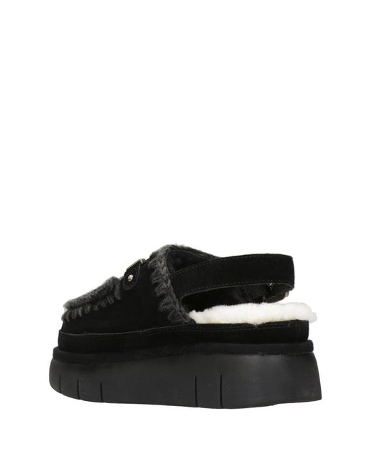 Mou Black Sandals