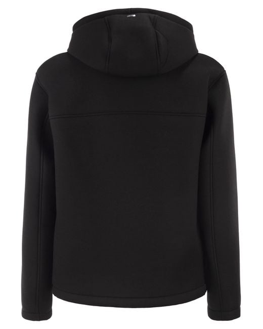 Herno Black 3-Layer Scuba Jacket for men