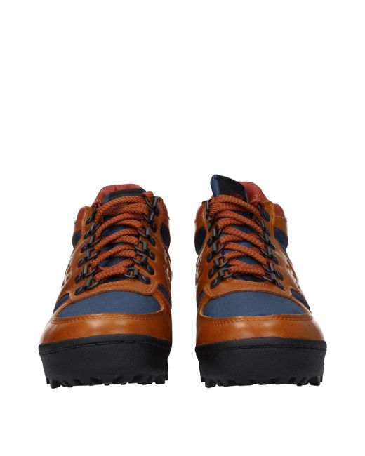New Balance Brown Stivaletti Uomo Pelle Marrone for men