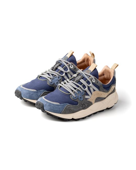 Flower Mountain Blue Sneakers Multi Colour