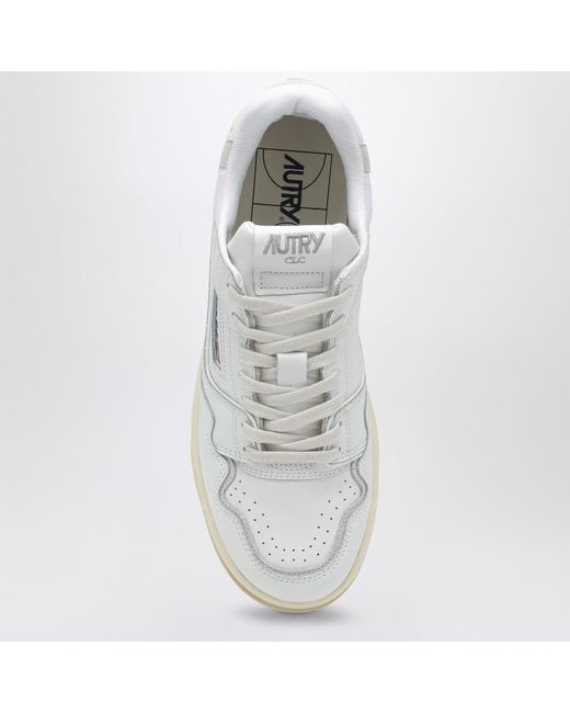 Autry White Low Clc Leather Trainer for men