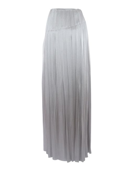 Alberta Ferretti Gray Skirt