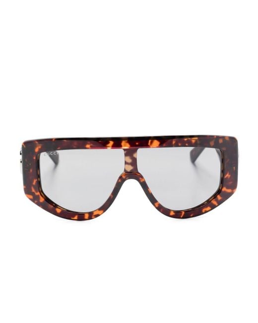 Gucci Brown Rectangular Shape Sunglasses