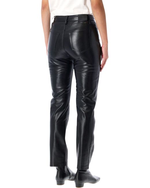 Anine Bing Black Bruno Recycled Leather Pants