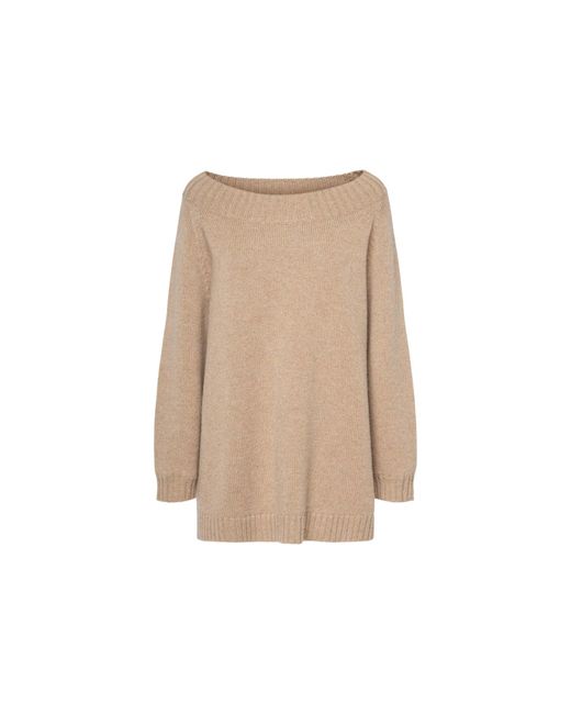 Max Mara Natural Radames Wool & C nur Strickpullover