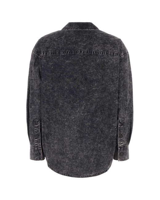 T By Alexander Wang Gray Shirts