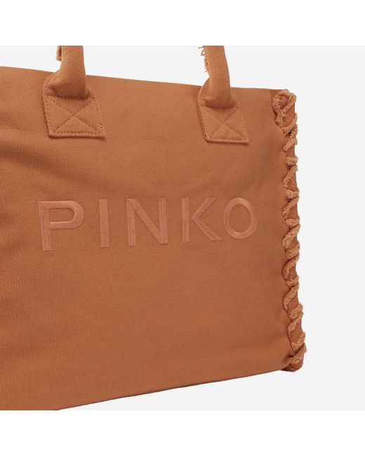 Pinko Brown Shopper Bag Cotton