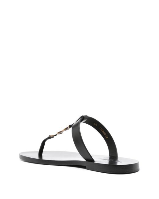 Sandalias Cassandre Saint Laurent de color Black