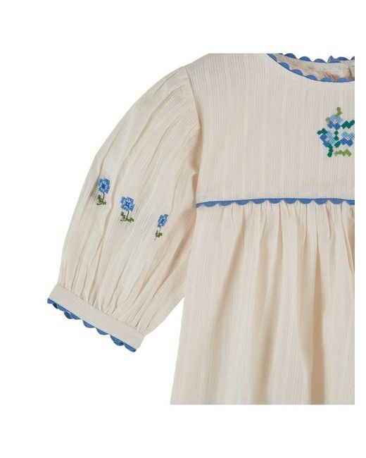 Emile Et Ida White Vestito Blouse Brodee
