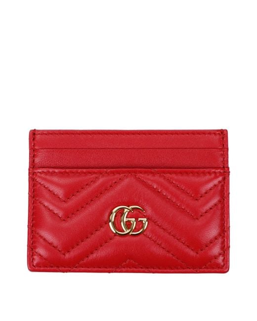 Gucci Red Leather Document Holder