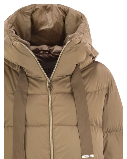 Herno Natural A-Shape Down Jacket With Hood