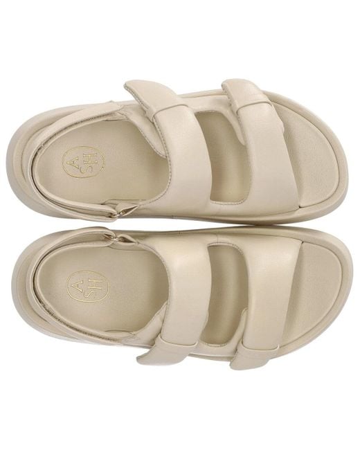 Ash Natural Vinci Talc Platform Sandal