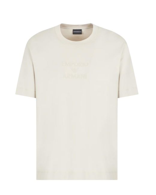 Emporio Armani White T-Shirts And Polos for men