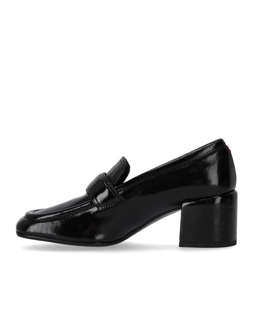 Halmanera Black Glaze Heeled Loafer