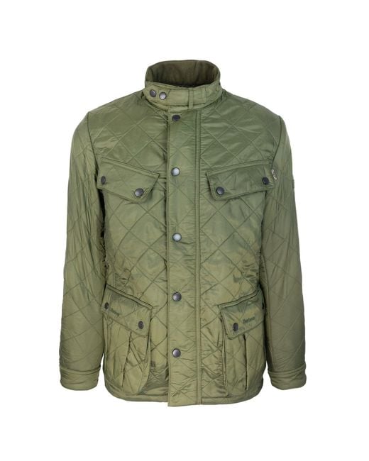 Barbour Green Giubbino Ariel Polarquilt Verde