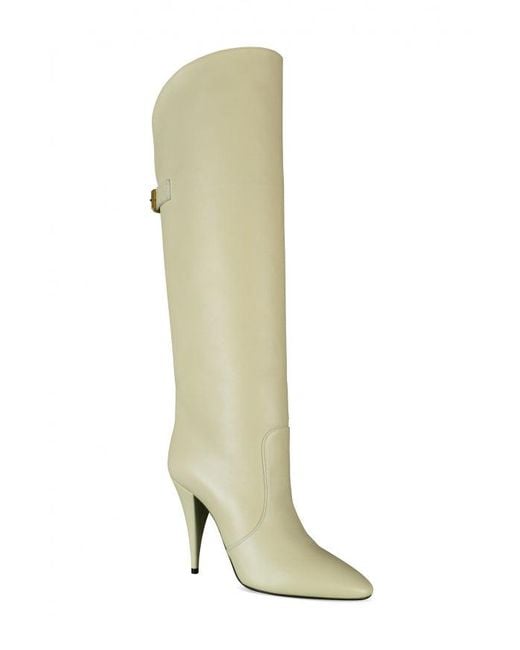 Saint Laurent Green Harper Boots