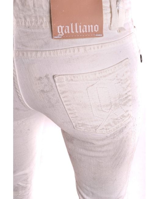 John Galliano White Jeans