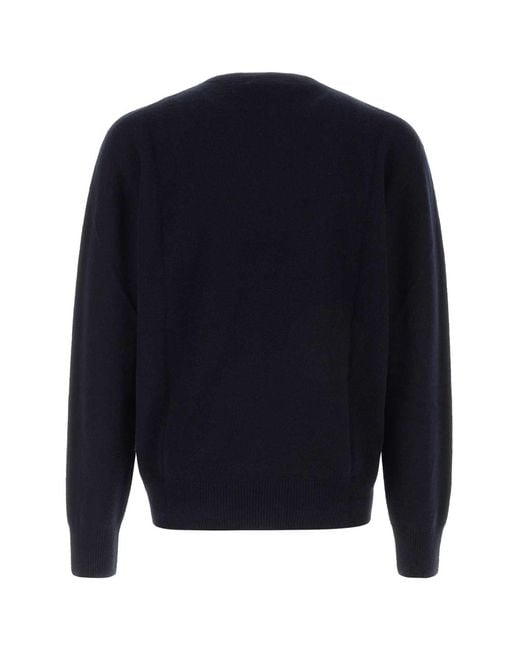The Row Blue Midnight Cashmere Auguste Sweater
